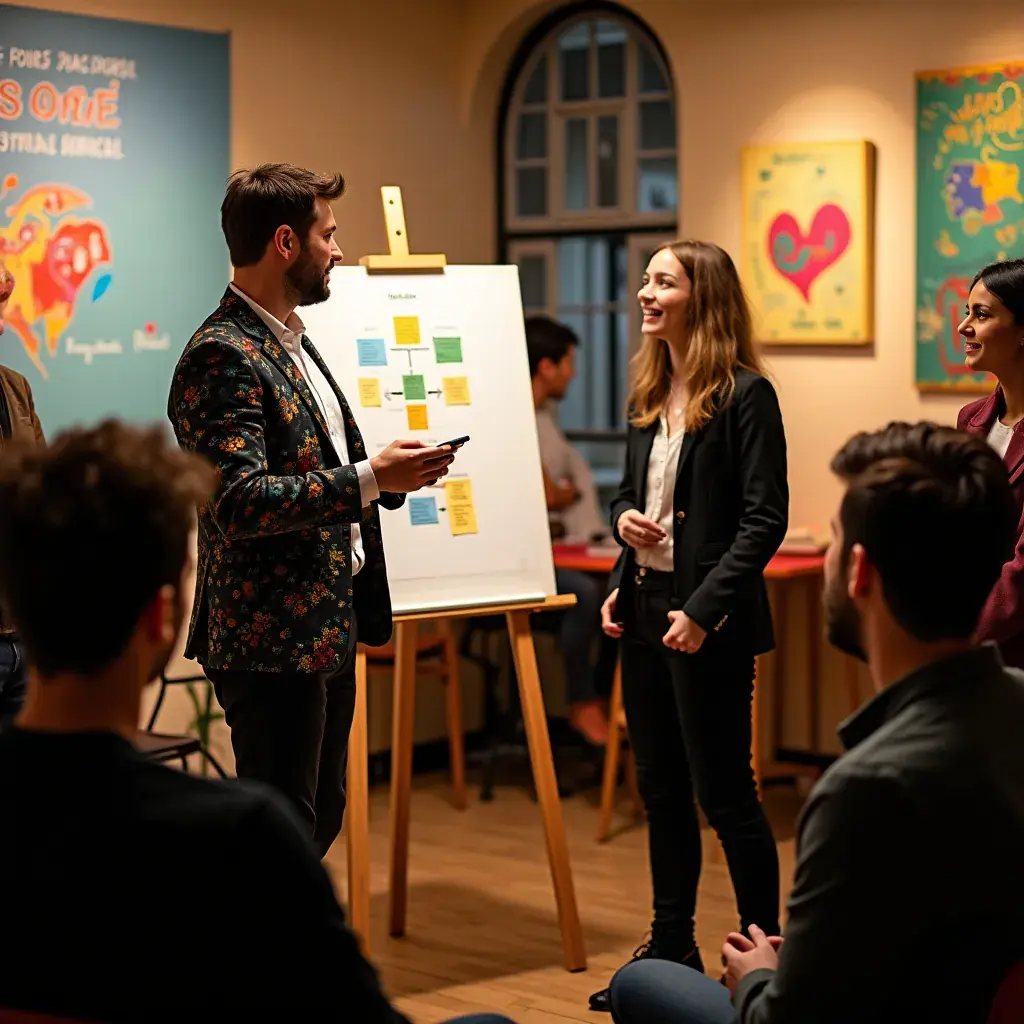 Professionisti che collaborano su un progetto di consulenza