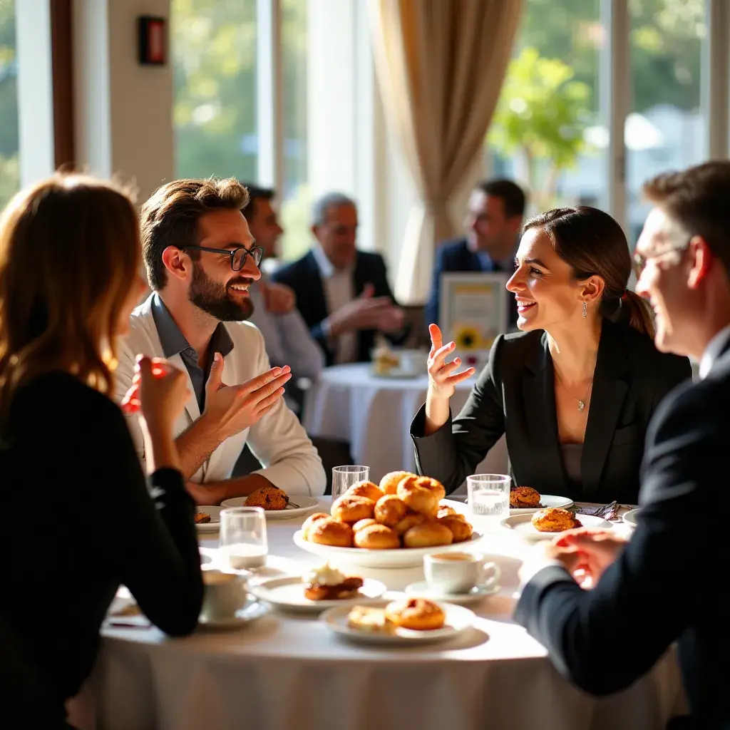 Consulenti aziendali italiani in riunione strategica